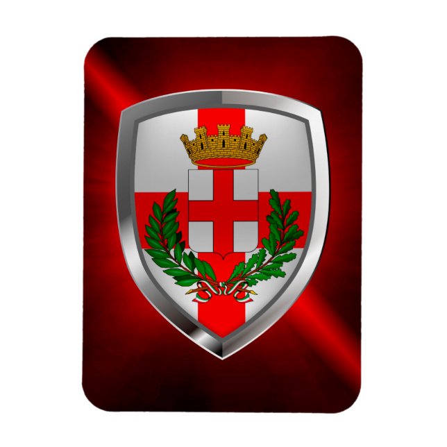 Magnet Flexible Emblème métallique de Milan (Vertical)