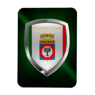 Magnet Flexible Emblème métallique des Pouilles