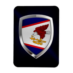 Magnet Flexible Emblème métallique des Samoa américaines