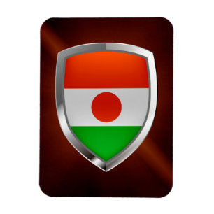 Magnet Flexible Emblème métallique du Niger