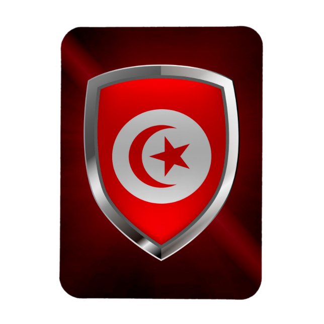 Magnet Flexible Emblème métallique tunisien (Vertical)