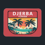 Magnet Flexible Emblème rétro de Djerba Tunisie<br><div class="desc">Design vectoriel Djerba. Djerba,  une île au large de la Tunisie,  est connue pour ses plages méditerranéennes.</div>