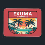 Magnet Flexible Emblème rétro Exuma Bahamas<br><div class="desc">Design d'art vectoriel Exuma. La plus grande des cayes est Great Exuma,  qui mesure 60 km de long et rejoint une autre île,  Little Exuma,  par un petit pont.</div>