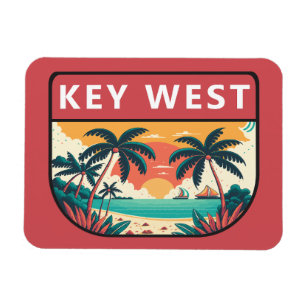 Magnet Flexible Emblème rétro Key West Florida