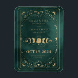 Magnet Flexible Emerald Green Gold Tarot Celestial Enregistrer la<br><div class="desc">Emerald Green Gold Tarot Celestial Enregistrer l'aimant de date</div>