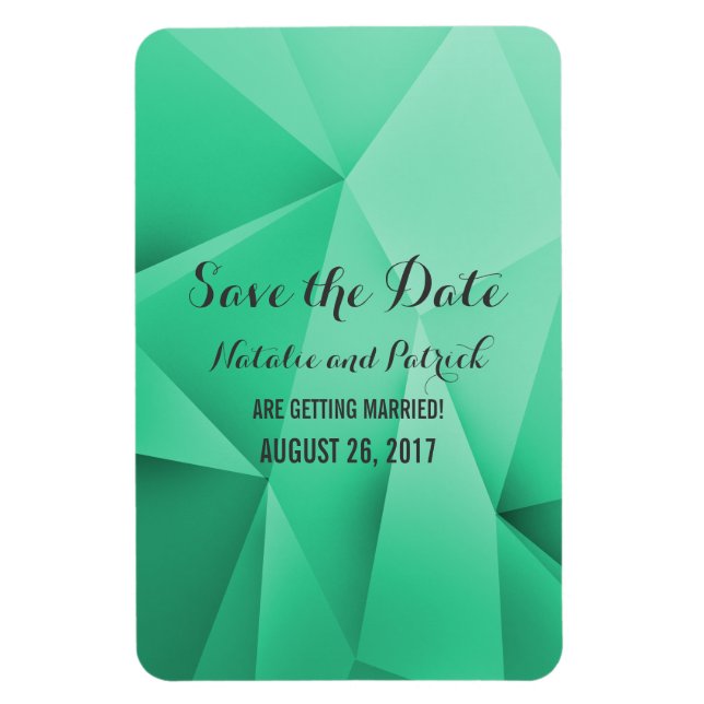 Magnet Flexible Emerald Jewel Tones Enregistrer la date Flexi Magn (Vertical)
