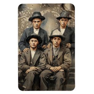 Magnet Flexible Emmet Dalton, Jesse James, Jesse Evans cow-boys ar