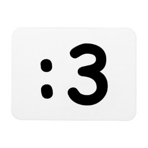 Magnet Flexible Émoticône face chat : 3