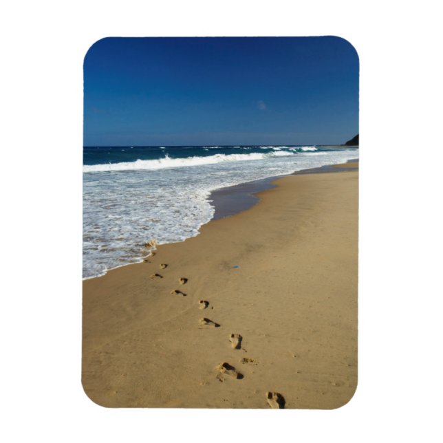 Magnet Flexible Empreintes sur la plage, Mabibi, Thongaland (Vertical)