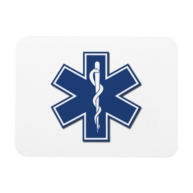 Magnet Flexible EMS Star of life (Horizontal)