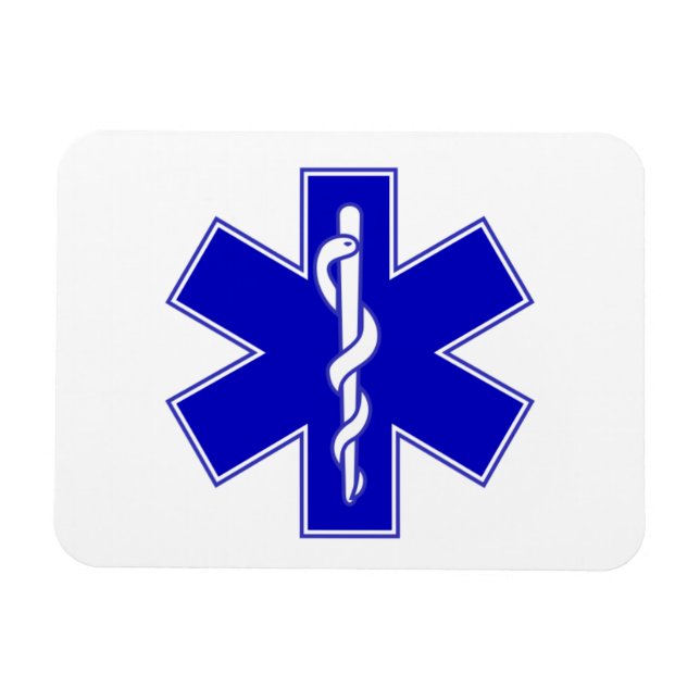 Magnet Flexible EMT Star of Life (Horizontal)