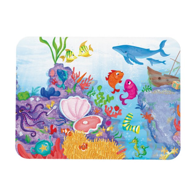 Magnet Flexible En Bas Dans L'Océan (Horizontal)