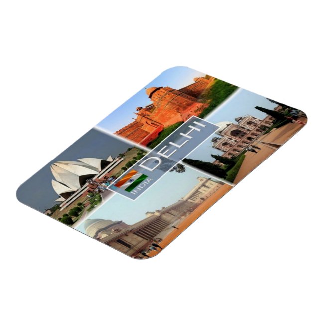 Magnet Flexible EN Inde - Delhi - Maison du président indien - (Côté Gauche)