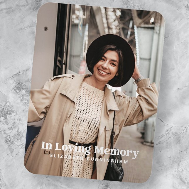 Magnet Flexible En mémoire d'amour mémorial photo personnalisée mo (Créateur téléchargé)