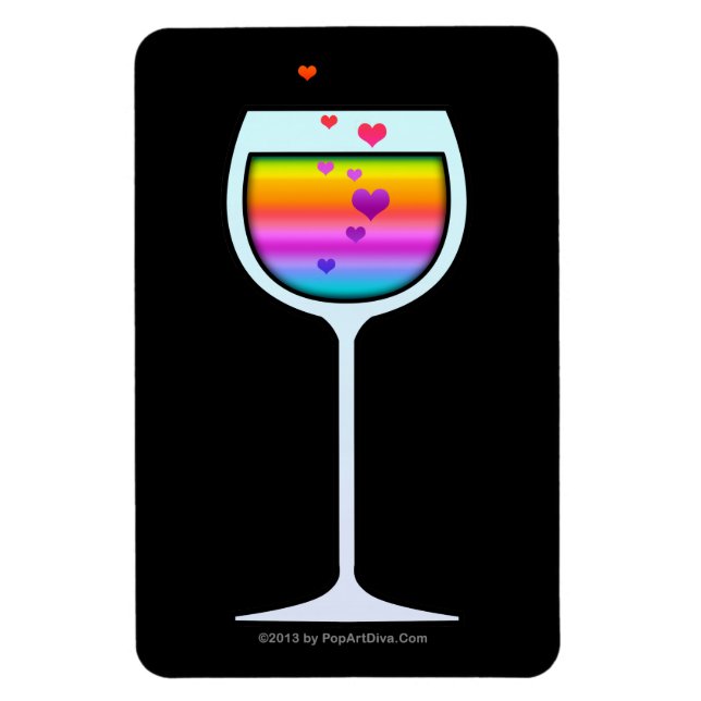 MAGNET FLEXIBLE EN VERRE DE VIN (Vertical)