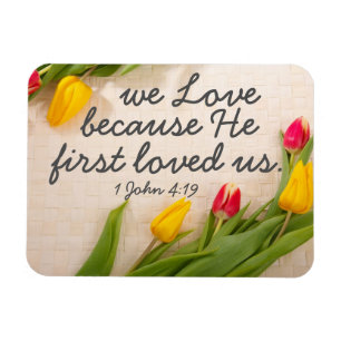 Magnet Flexible Encouragement verset 1 Jean 4:19