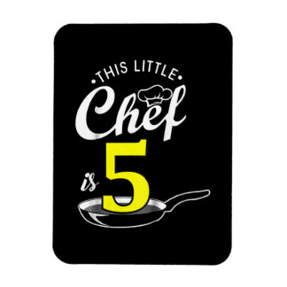 Magnet Flexible Enfants 5e anniversaire cadeau | Cuisiner 5 ans