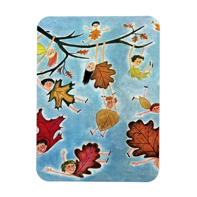 Magnet Flexible Enfants à feuilles (Vertical)