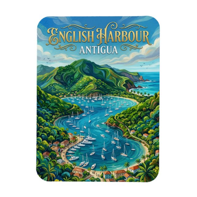 Magnet Flexible English Harbour Antigua-et-Barbuda (Vertical)