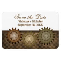 Engrenages Steampunk Enregistrer la date Flexi Mag