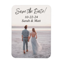 Enregistrer la date aimant Beachy photo personnali