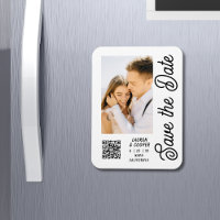 Enregistrer La Date Blanc Noir Style Mariage moder