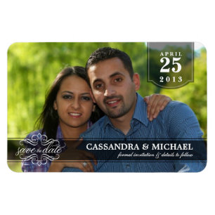 Magnet Flexible Enregistrer la date - Deluxe Borderless Photo Magn