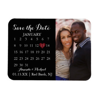 Magnet Flexible Enregistrer l'aimant de date - Calendrier photo