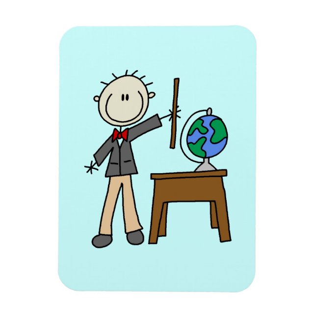 Magnet Flexible Enseignant Avec Globe (Vertical)