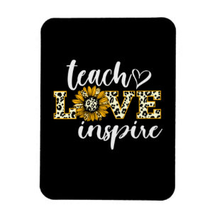 Magnet Flexible Enseignant Cadeau Enseigner Amour Inspirer Leopard