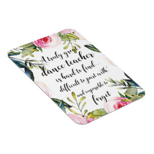 Magnet Flexible Enseignant de danse Merci Wains pour enseignant de