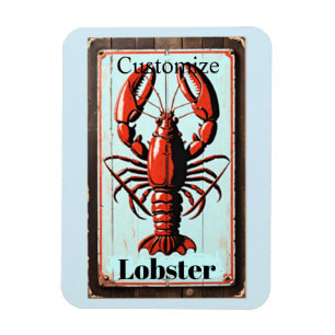 Magnet Flexible Enseigne vintage homard Thunder_Cove