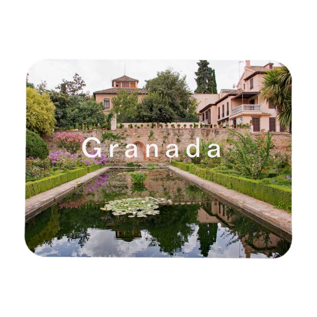 Magnet Flexible Ensemble architectural et parc Alhambra. (Horizontal)