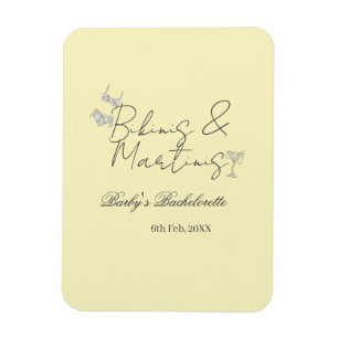Magnet Flexible enterrement de vie de jeune fille Bikins & Martini