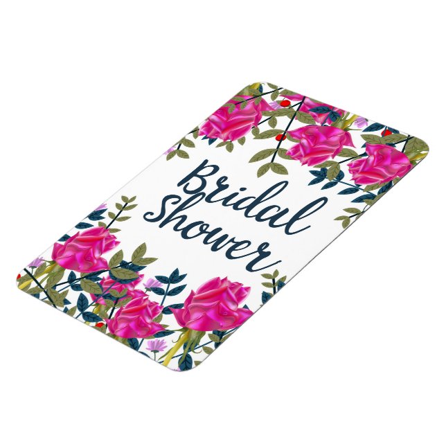 Magnet Flexible Enterrement de vie de jeune fille Roses Vintage (Côté Gauche)