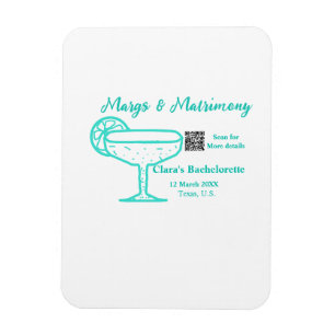 Magnet Flexible enterrement de vie de jeune fille Turquoise Margs 