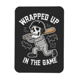 Magnet Flexible Enveloppé dans le jeu baseball Halloween