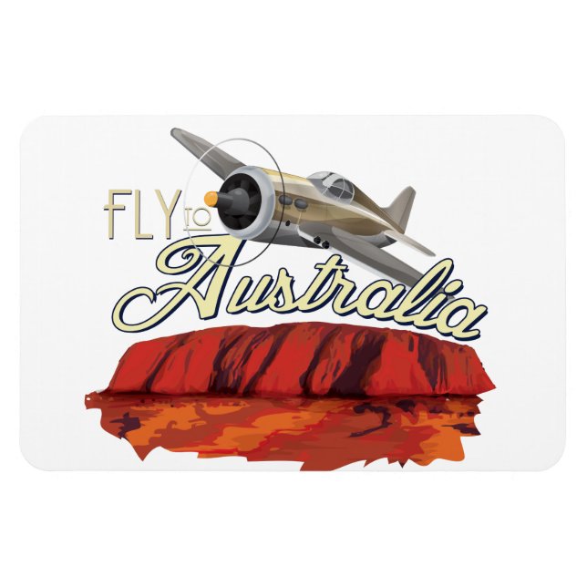 Magnet Flexible Envolez-vous pour l'Australie (Horizontal)