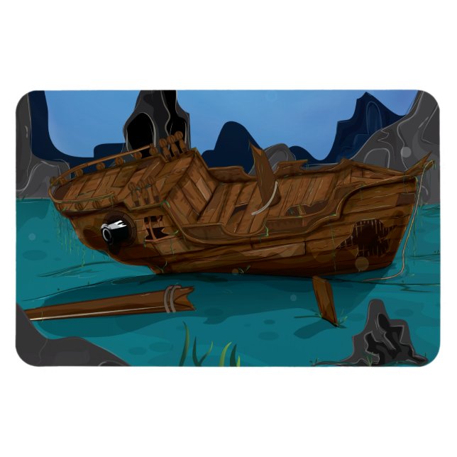 Magnet Flexible Épave sous-marine (Horizontal)