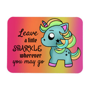 Magnet Flexible Épingle Unicorn Star Colorful Happty Plutôt mignon