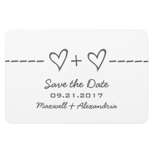 Magnet Flexible Équation cardiaque Enregistrer l'aimant de date, g