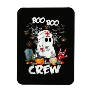 Magnet Flexible Équipage Boo Boo Infirmière Fantôme Halloween Effr