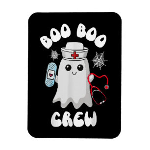 Magnet Flexible Équipage Boo Boo Infirmière Mignonne Fantôme Drôle