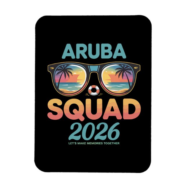 Magnet Flexible Équipe Aruba 2026 Rétro (Vertical)