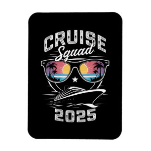 Magnet Flexible Équipe de croisière 2025 Été Vacances Tenue de fam