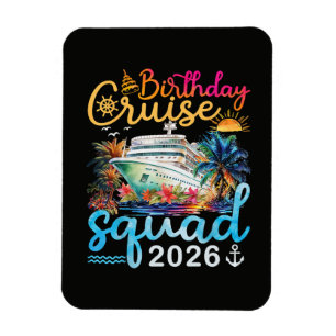 Magnet Flexible Équipe de croisière d'anniversaire 2026