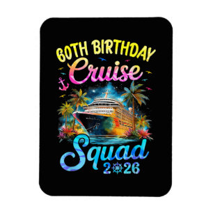 Magnet Flexible Équipe de croisière pour les 60 ans 2026 Fête de c