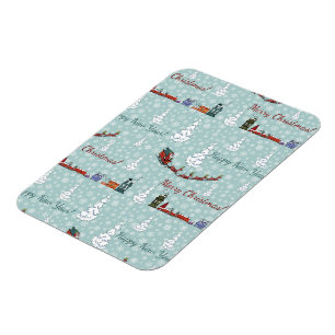 Magnet Flexible Équipe de père Noël