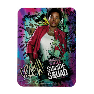 Magnet Flexible Équipe de suicide   Amanda Waller Character Graffi