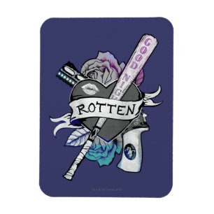 Magnet Flexible Équipe de suicide   Harley Quinn "Rotten" Tattoo A